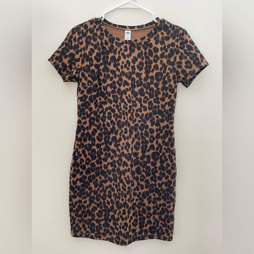 Old Navy Brown and Black Bodycon Mini Dress for Night Out